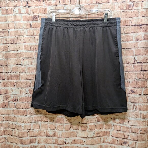 Tek Gear Dry Tek Shorts Black/Gray Size XL - Picture 2 of 10